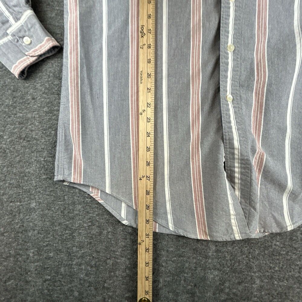 VTG Arrow River Brand Shirt Mens Sz M Oxford Fancy Ink Long Sleeve 100% Cotton - Picture 8 of 9